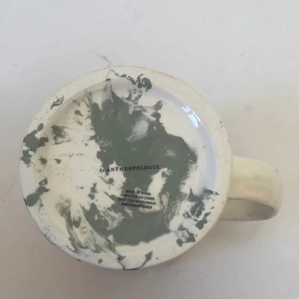 Anthropologie Letter E mug